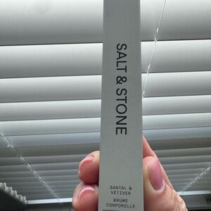 Salt and Stone fragrance. Santal and Vetiver scent.